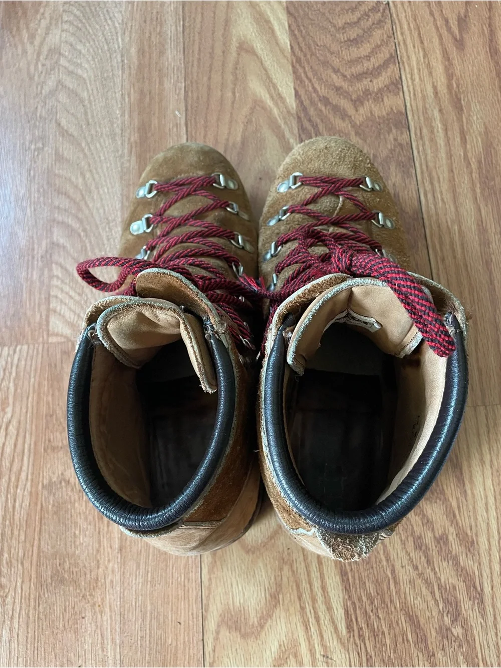 VTG DEXTER Leather Mountaineering Hiking Boots Mens Sz 12 M Vibram MADE IN USA